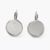Tarnish Resistant 304 Stainless Steel Leverback Earring Findings STAS-L253-005C-P-2
