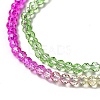 Transparent Gradient Color Glass Beads Strands X1-GLAA-H021-01B-22-3