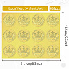 34 Sheets Self Adhesive Gold Foil Embossed Stickers DIY-WH0509-016-2