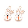 Alloy and Enamel Pendants PALLOY-T092-58-1