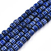 Handmade Lampwork Chevron Beads Strands LAMP-N023-003-01-6