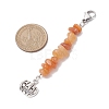 Halloween Pumpkin Alloy Pendant Decorations HJEW-JM02073-4