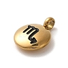 304 Stainless Steel Black Enamel Charms LS-STAS-R009-02G-12-2