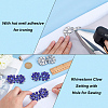 6Pcs Flower Glass Rhinestone Cabochons DIY-FG0010-18C-3