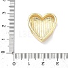 Heart Brass Slide Charms KK-P349-18B-G-3