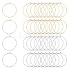 304 Stainless Steel Hoop Earring Findings STAS-UN0003-97-1