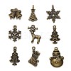 Christmas Mixed Style Tibetan Style Alloy Pendants TIBEP-F040-02AB-1