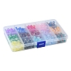 420Pcs 15 Colors Transparent Crackle Acrylic Beads CACR-FS0001-01-2