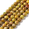 Natural Imperial Jasper Beads Strands G-I122-8mm-25-1