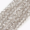 Electroplate Glass Beads Strands X-GLAA-K027-HP-A01-1