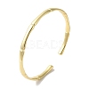 Brass Open Cuff Bangles for Women BJEW-C070-05G-2