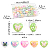 40Pcs UV Plated Acrylic Beads PACR-FS0001-08-4