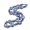 Natural Blue Spot Jasper Beaded Necklaces NJEW-S393-03-1