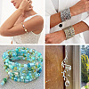 2Pcs 2 Colors Textured Iron Memory Beading Wire for Wire Wrap DIY Jewelry Making MW-TA0001-06B-7