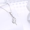 Trendy 925 Sterling Silver Pendant Necklaces NJEW-BB22397-3