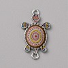 Alloy Enamel Connector Charms ENAM-WH0061-47E-1
