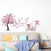 Translucent PVC Self Adhesive Wall Stickers STIC-WH0015-010-1