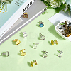 24Pcs 4 Colors Brass Cufflinks KK-SC0006-38-7