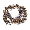 Electroplated Transparent Glass Beads Strands GL-CBA98F0-03C-3