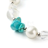 4Pcs Mixed Gemstone Chip Beaded Bracelets Set for Girl Women BJEW-TA00019-5