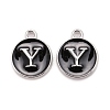 Platinum Plated Alloy Charms ENAM-S118-02Y-P-1