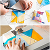 1~6 Inch Triangle Transparent Acrylic Quilting Templates DIY-WH0172-939-7