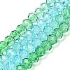 Transparent Painted Glass Beads Strands X1-DGLA-A034-T8mm-A17-2