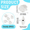 5Pcs Handmade Porcelain Beads PORC-TADJ0001-05J-4