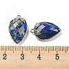 Natural Lapis Lazuli Faceted Pendants G-M431-06P-04-3