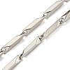 Non-Tarnish 201 Stainless Steel Rectangle Bar Link Chain Necklaces NJEW-Q336-05A-P-5