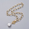 Aluminium Paperclip Chains Necklaces NJEW-JN02711-1