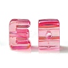 UV Plating Rainbow Iridescent Acrylic Beads OACR-C012-02A-1-3