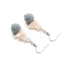 Natural Lava Rock Dangle Earrings EJEW-E260-A09-2