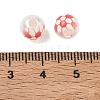 Sports Printed ABS Plastic Beads PL-CBA1C22-02-3