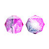 Two Tone Transparent Spray Painted Acrylic Beads ACRP-T005-26-M-5