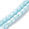 Electroplate Glass Beads Strands EGLA-K015-08E-1