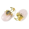 Natural Rose Quartz Pendants G-L524-17G-09-2