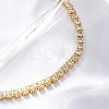 Brass Pave Clear Cubic Zirconia Horse Eye Box Chain Slider Bracelets BJEW-YWC0002-06B-G-6
