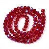 Electroplate Glass Beads Strands X1-EGLA-A034-T6mm-L20-2