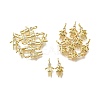 Brass Micro Pave Cubic Zirconia Pendants KK-D339-02G-11-2