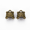 Tibetan Style Alloy Charms TIBEP-N010-013AB-RS-1