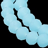 Imitation Jade Solid Color Glass Beads Strands X-EGLA-A034-J10mm-MD04-5