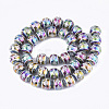 Electroplate Glass Beads Strands X-EGLA-S177-10A-05-2