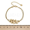 304 Stainless Steel Box Chain Multi-strand Bracelets for Women BJEW-K291-01G-3