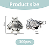 300Pcs Tibetan Style Alloy Beads FIND-FH0017-53-2