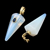Natural & Synthetic Mixed Stone Pointed Pendants GG-CBA19F2-02G-2