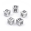 Plated Acrylic Beads X1-PB43C9308-R-1