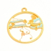 Alloy Enamel Pendants ENAM-WH0047-67G-RS-1