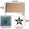 Square Wooden Stamps DIY-WH0546-010-2