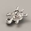 Alloy Rhinestone Snap Buttons LS-FIND-WH0111-246-2